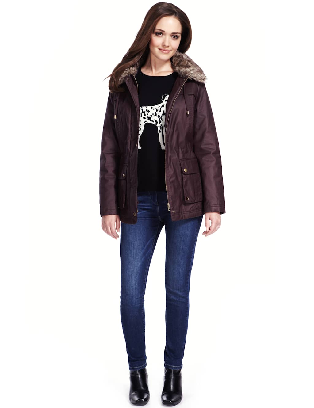 Pure Cashmere Dalmatian Print Jumper 5 of 7