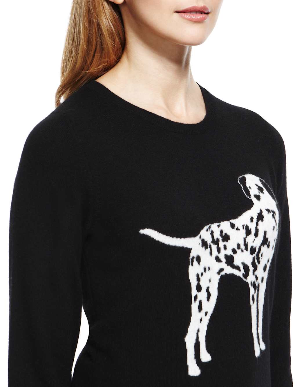 Pure Cashmere Dalmatian Print Jumper 7 of 7