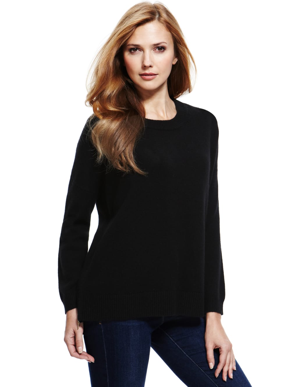 Pure Cashmere Side Zip Jumper M S Collection M S