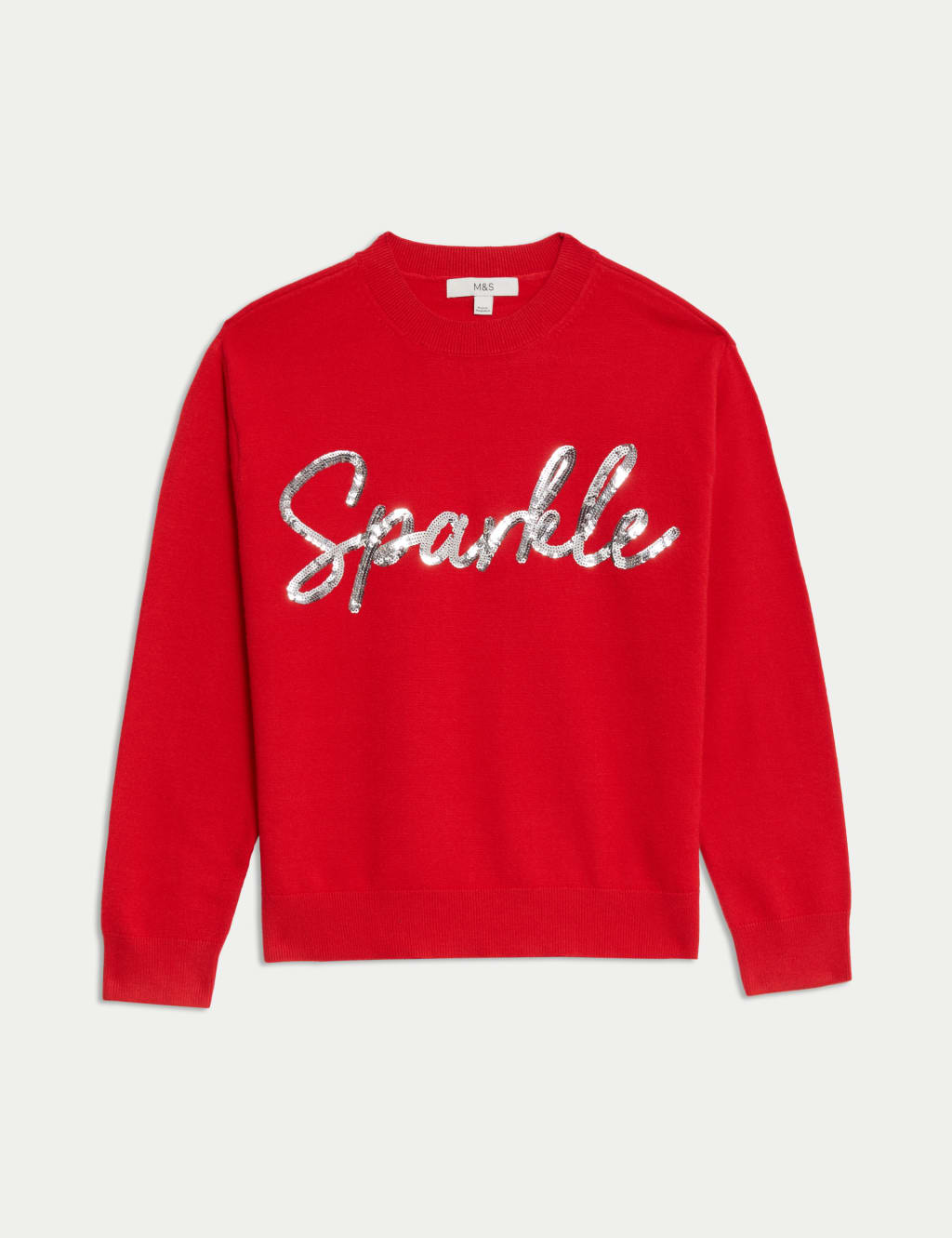 Soft Touch Sequin Sparkle Christmas Jumper