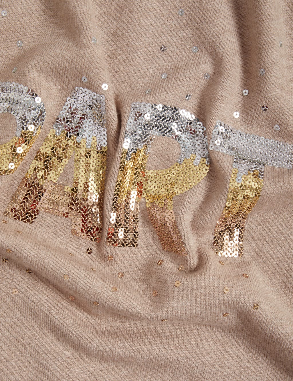 Soft Touch Sequin Party Christmas Jumper
