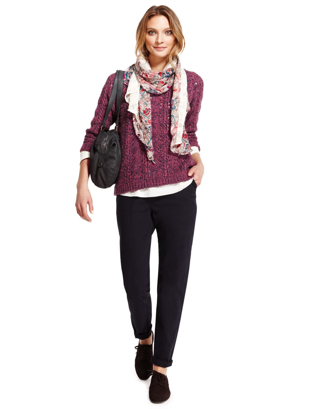 Criss Cross & Open Knit Jumper with Wool 5 of 6