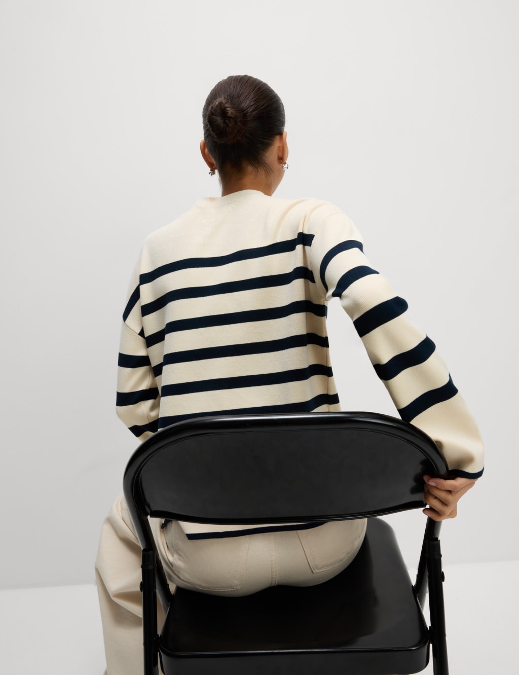 Striped Crew Neck Fitted Jumper 4 of 7