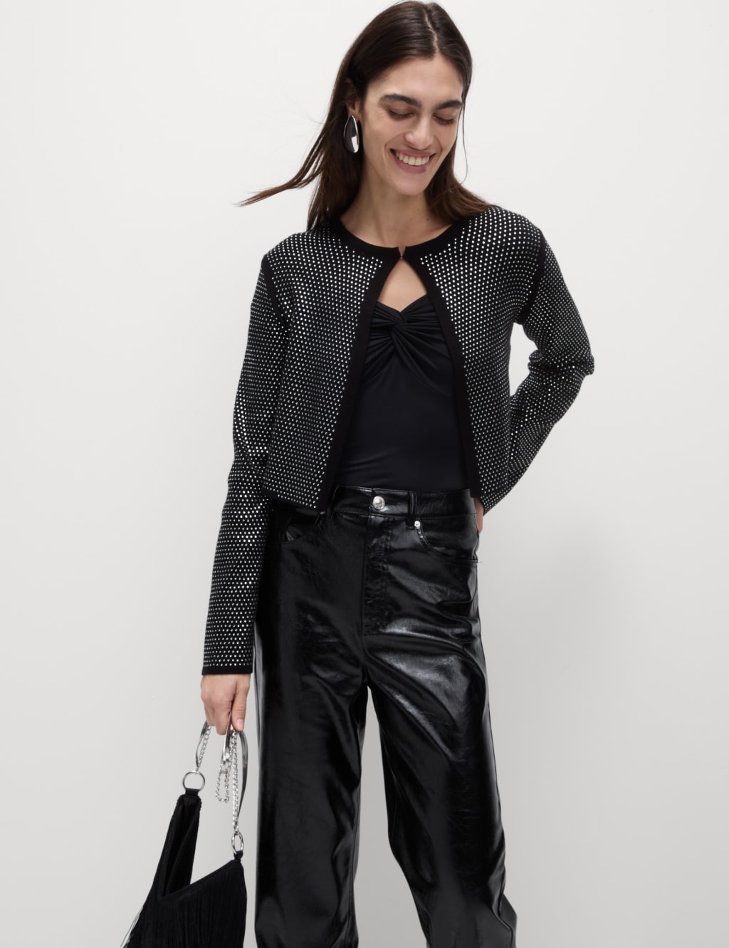 Pure cropped cardigan hot sale