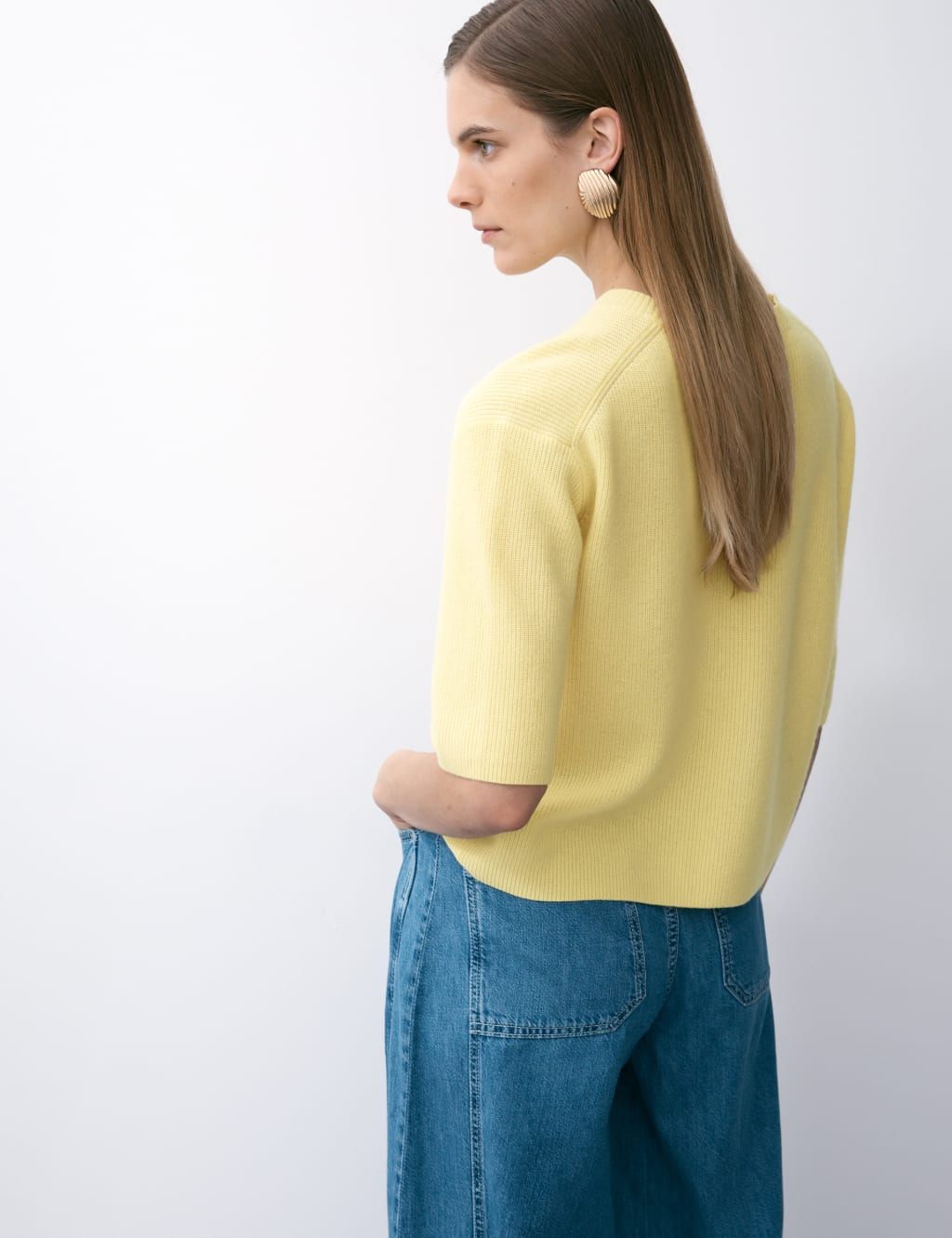 Merino Wool Rich Knitted Top with Cashmere 5 of 6