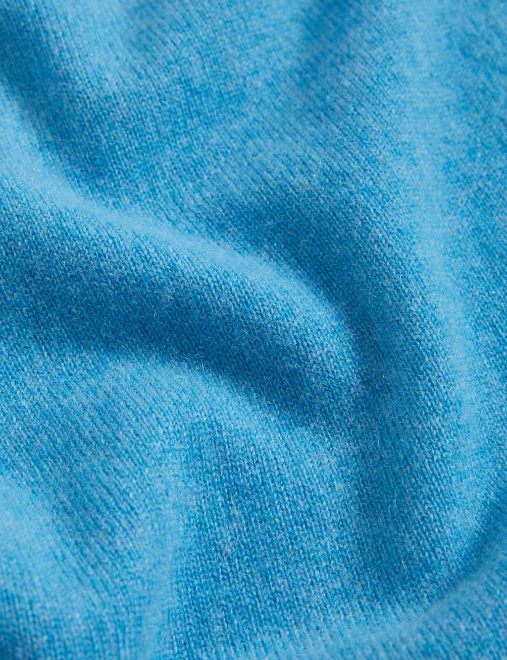 Pure Cashmere Textured Crew Neck Knitted Top 6 of 6