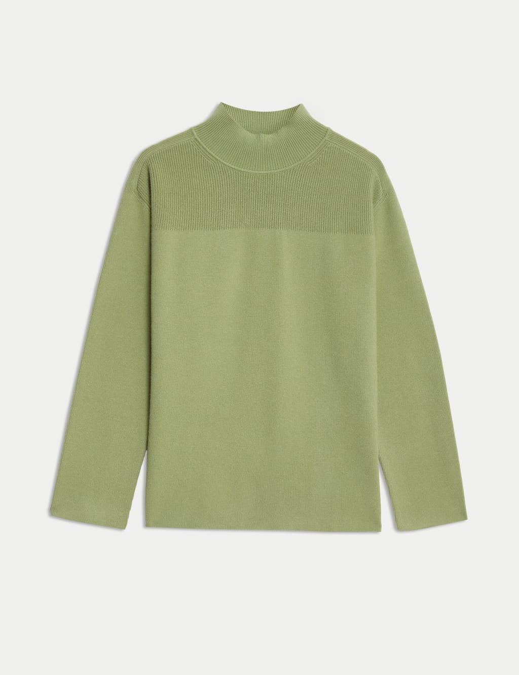 Soft Touch Textured Funnel Neck Jumper