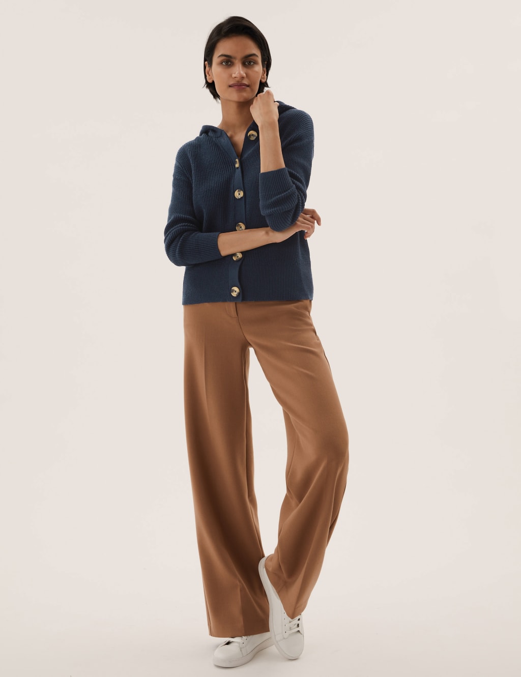 Soft Touch Ribbed Hooded Cardigan 3 of 7