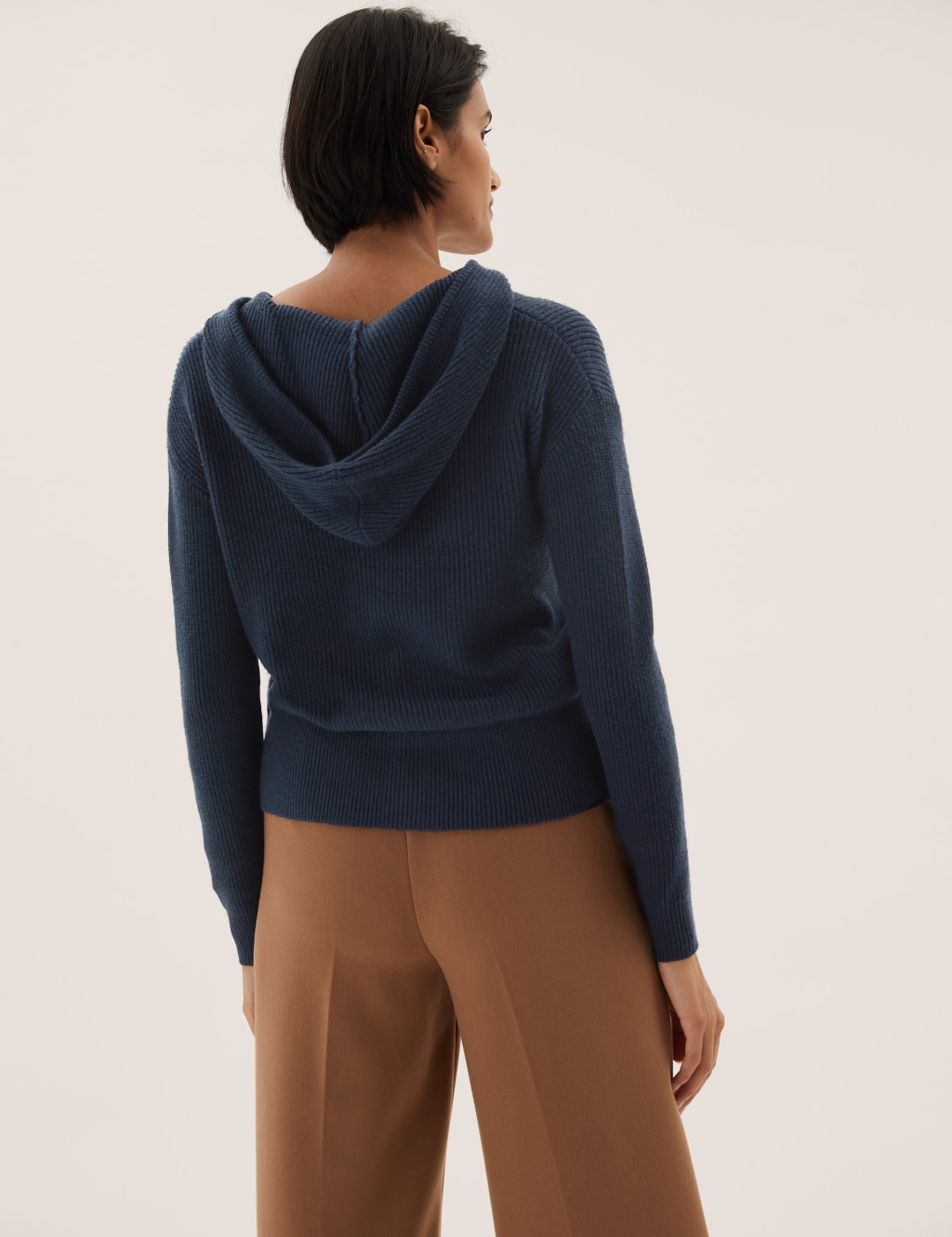 Soft Touch Ribbed Hooded Cardigan 4 of 7