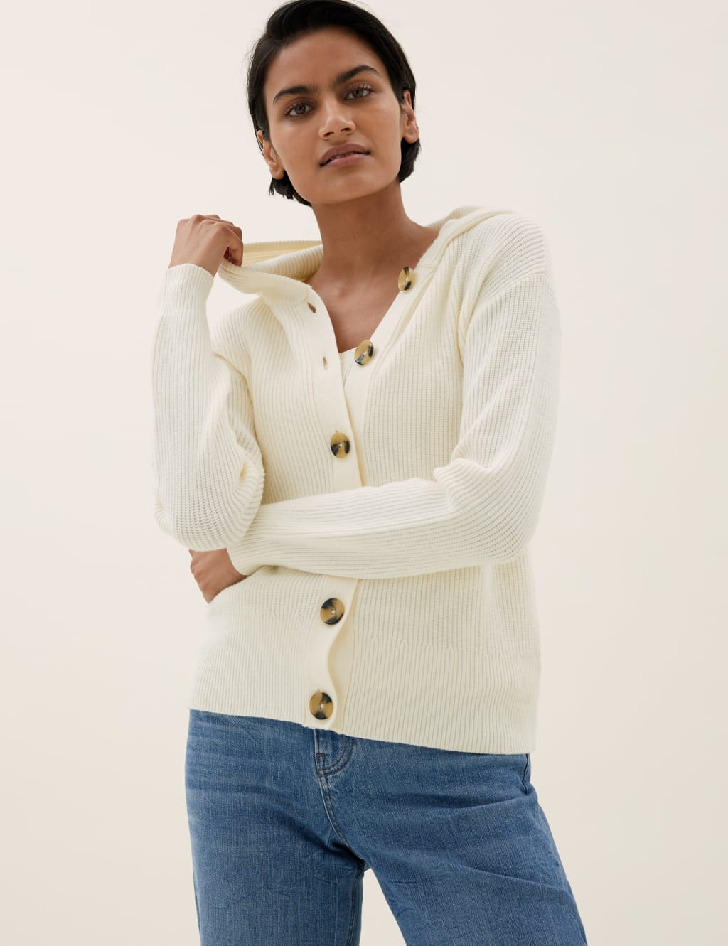 M&s hooded cardigan sales