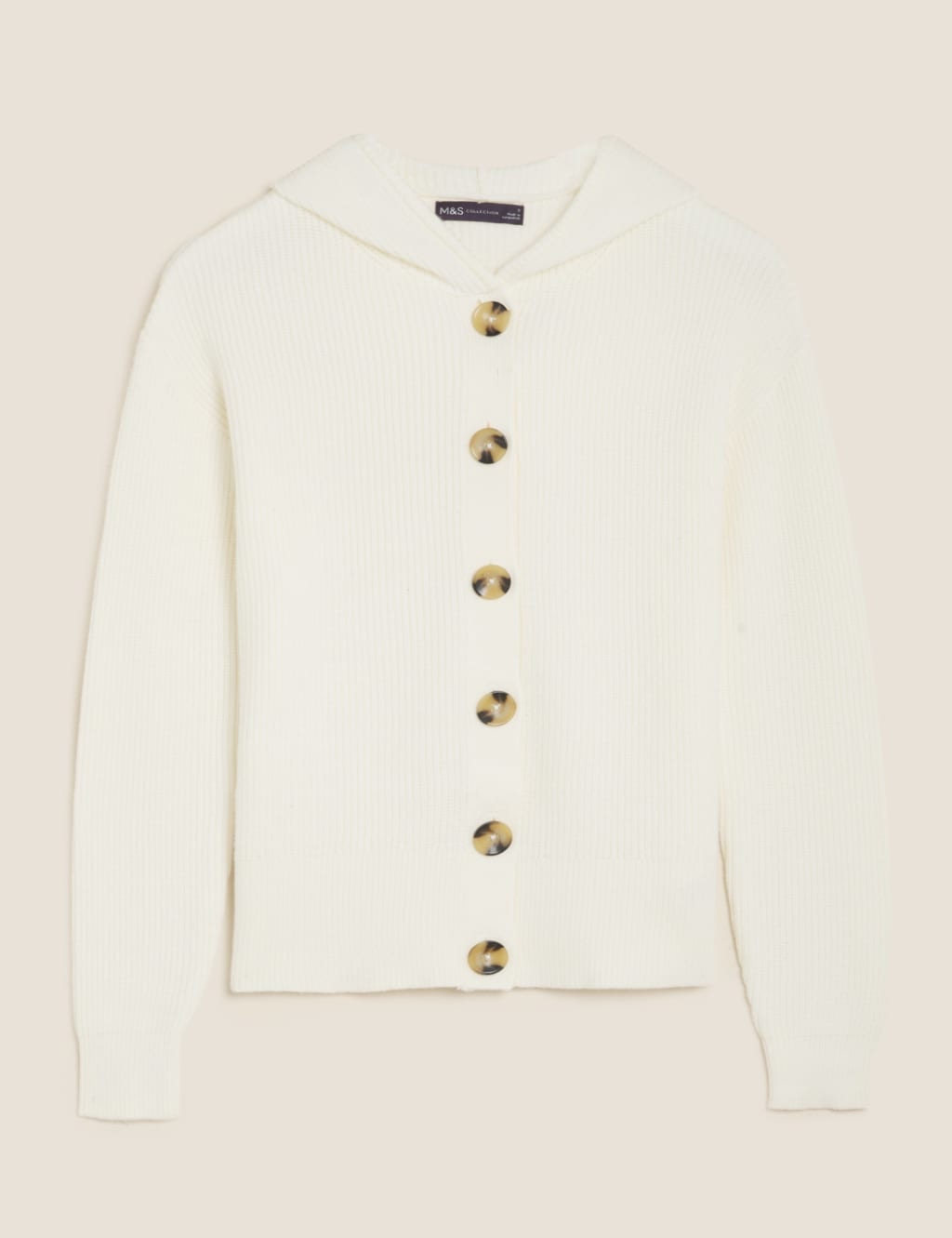 M and s white cardigan store