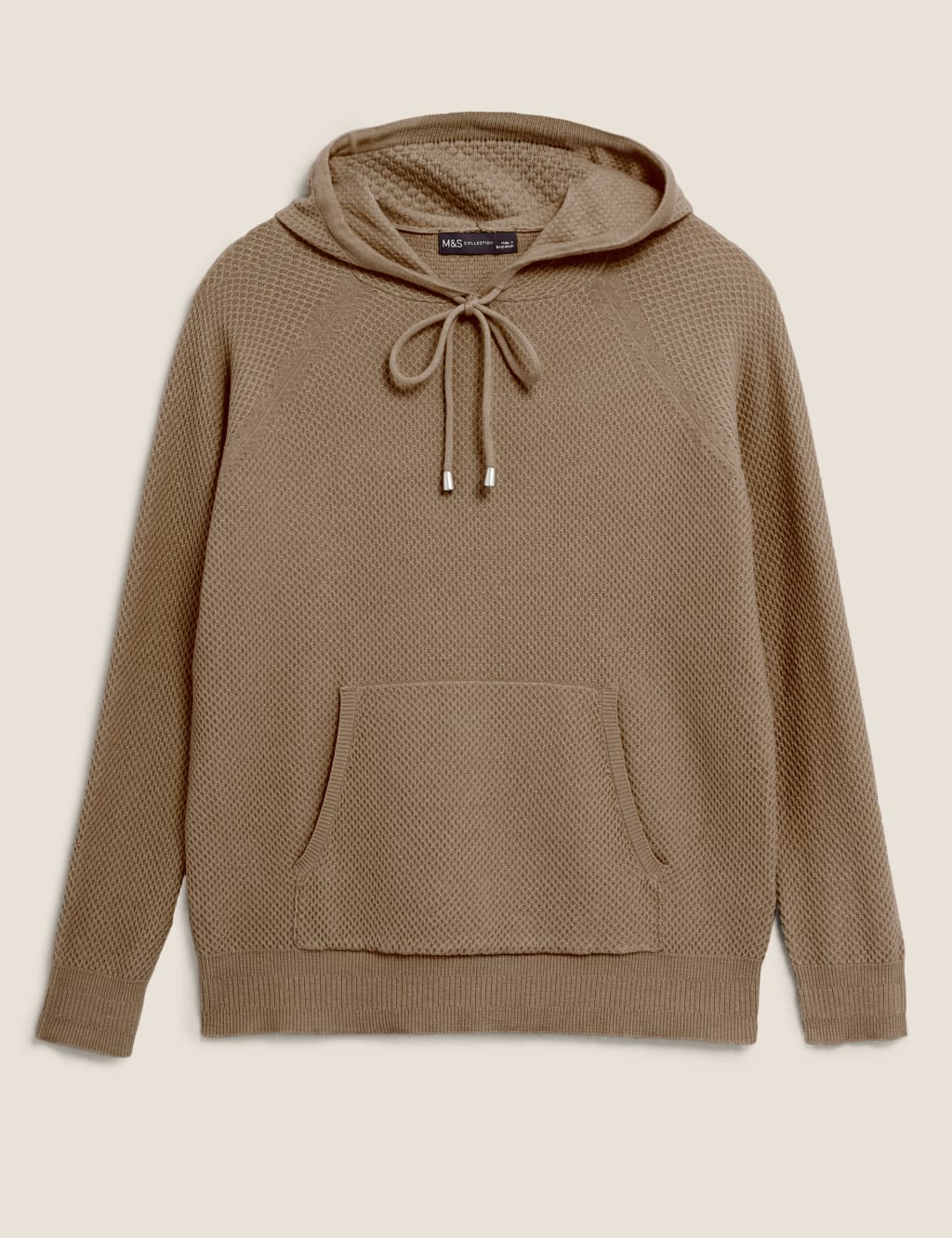 Soft Touch Textured Knitted Hoodie