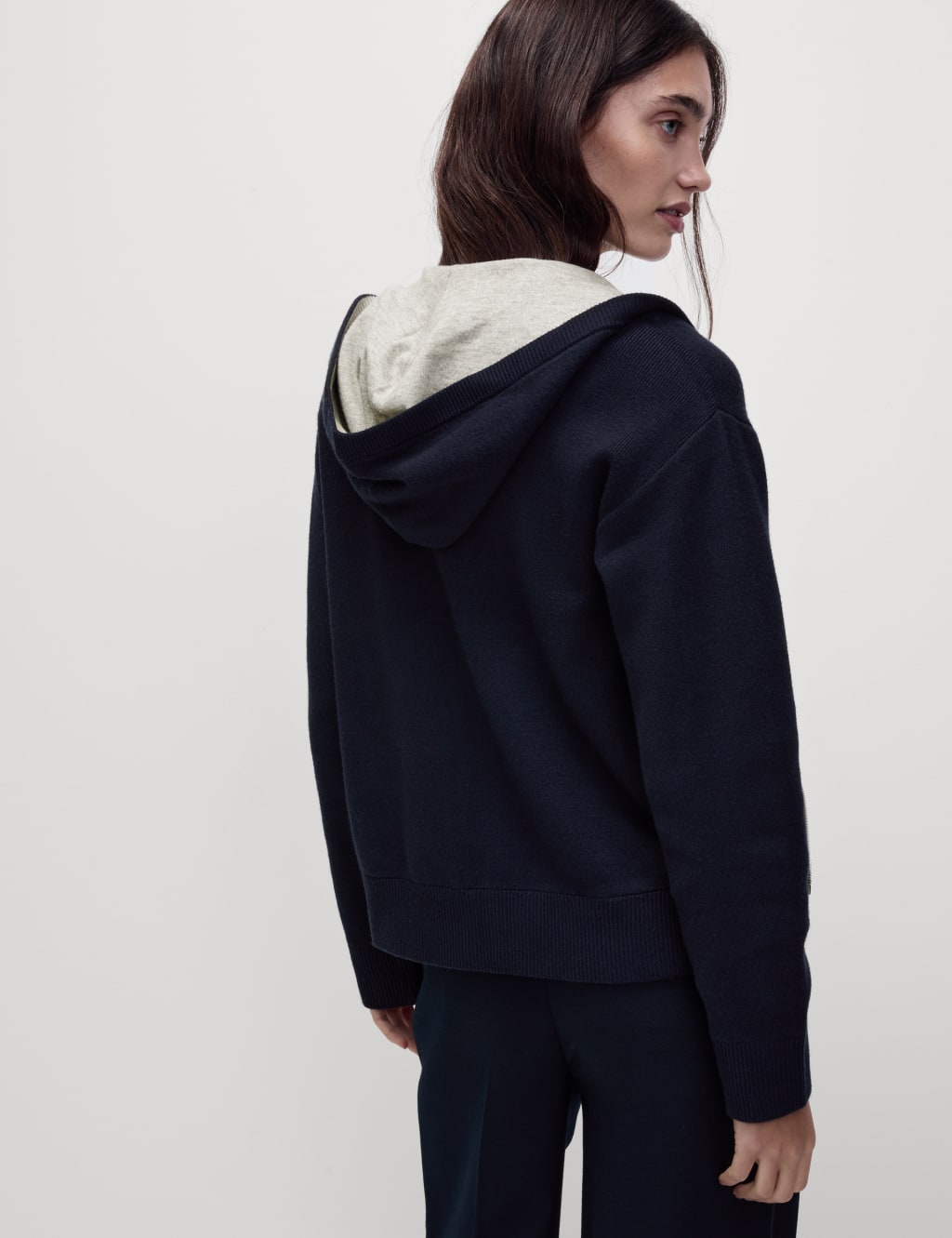 Soft Touch Two Tone Slim Fit Hoodie 6 of 7