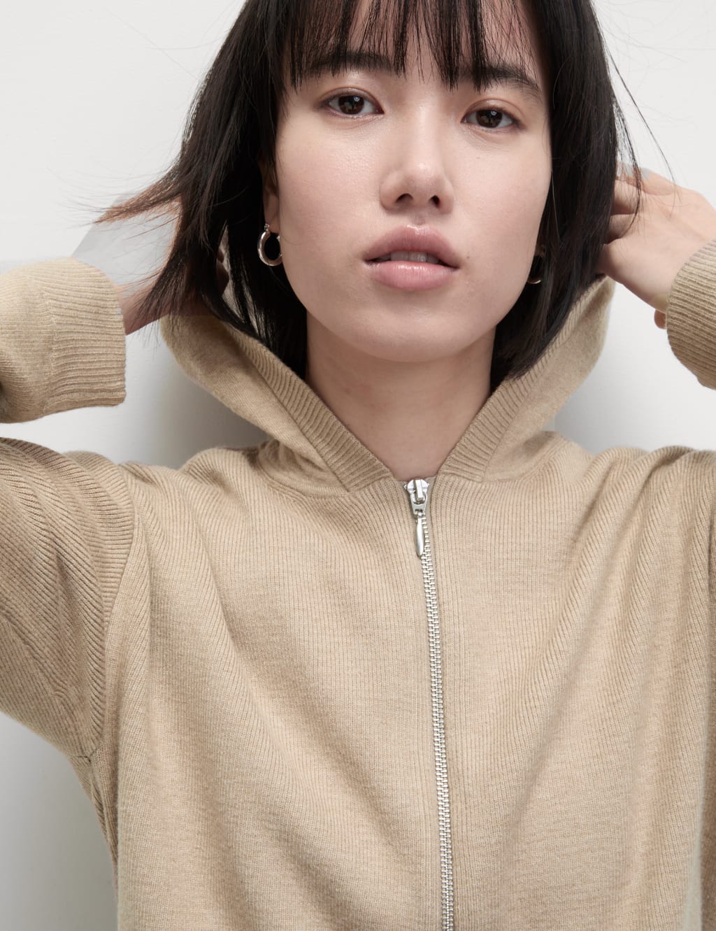 Soft Touch Two Tone Slim Fit Hoodie 6 of 8