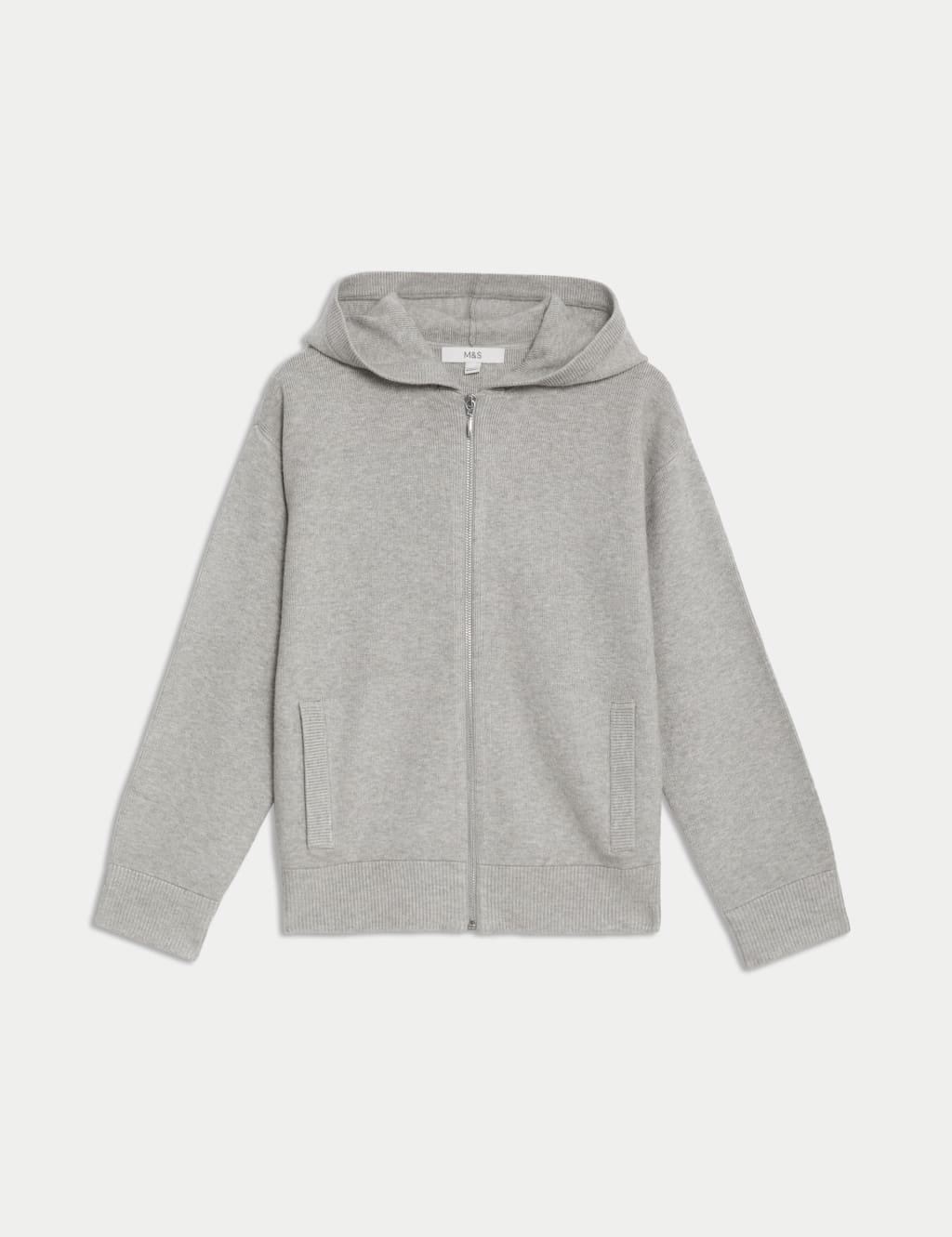 Soft Touch Knitted Zip Up Hoodie 2 of 8