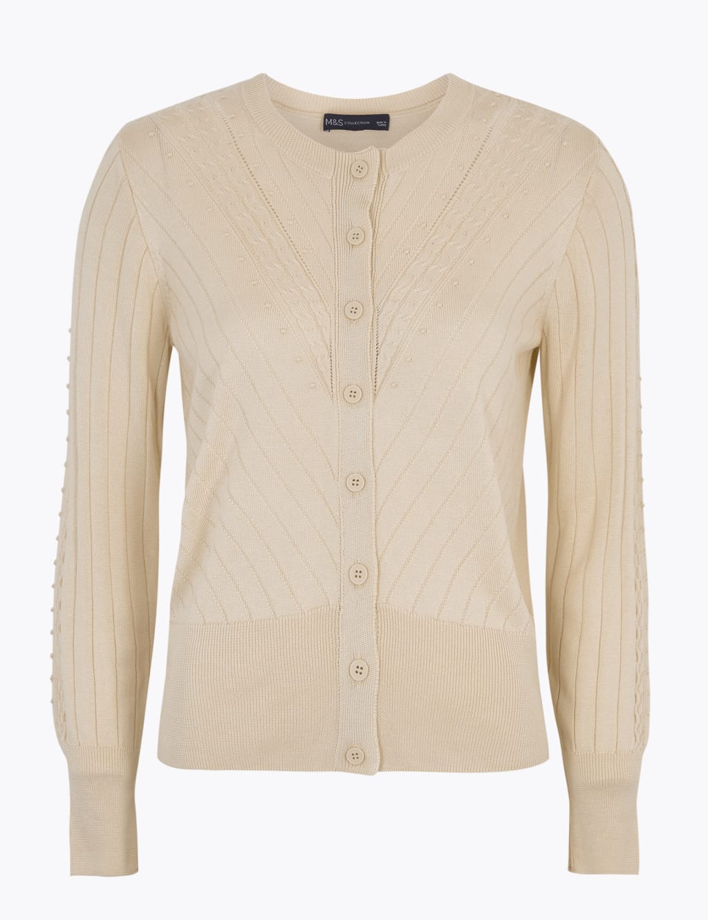 Textured Stitch Button Front Cardigan 2 of 4