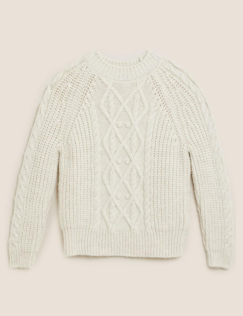 Cable Knit Crew Neck Jumper 2 of 4
