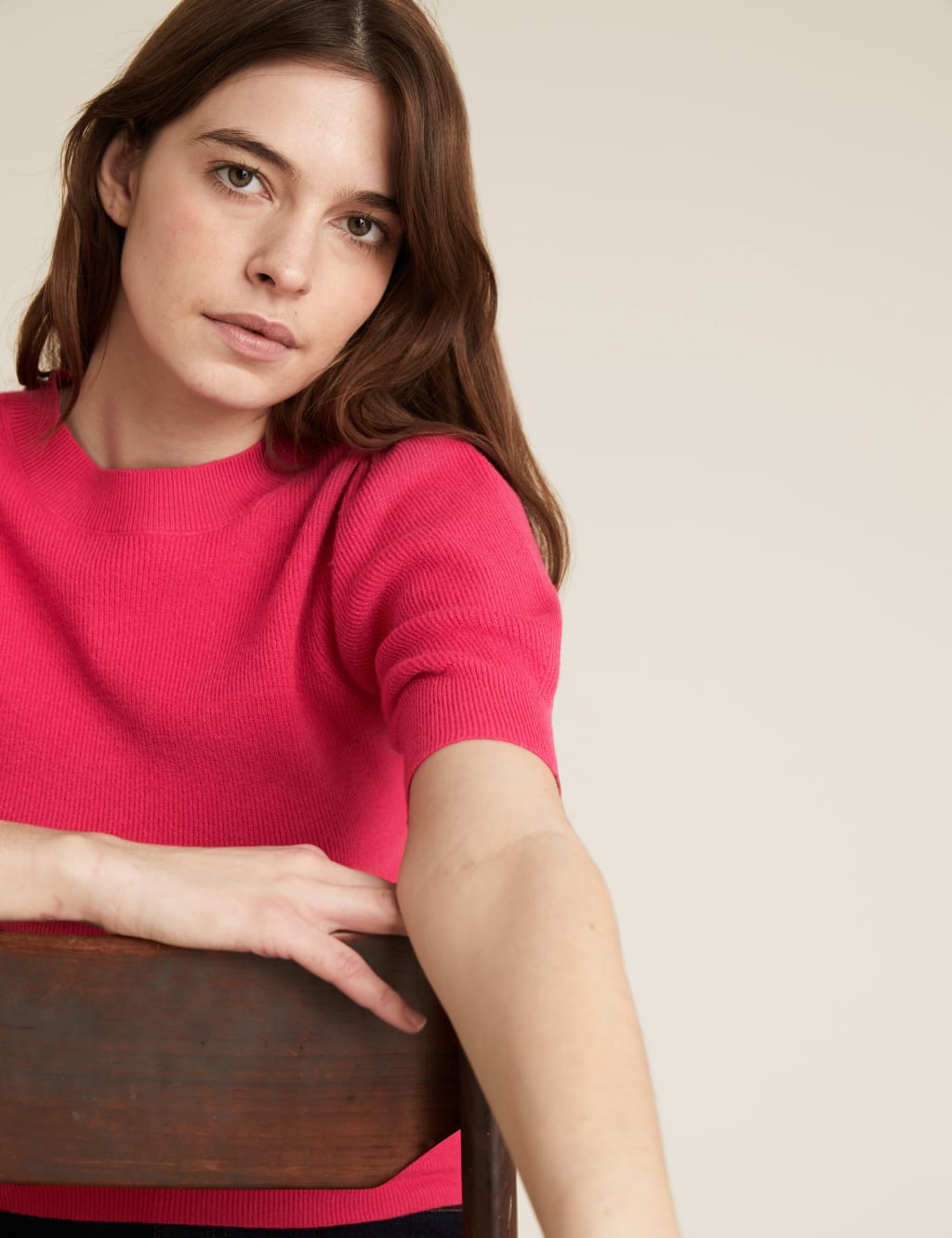 Soft Touch Knitted Puff Sleeve Top 4 of 5