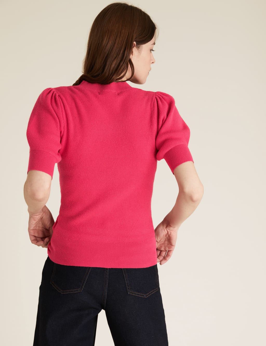Soft Touch Knitted Puff Sleeve Top 5 of 5