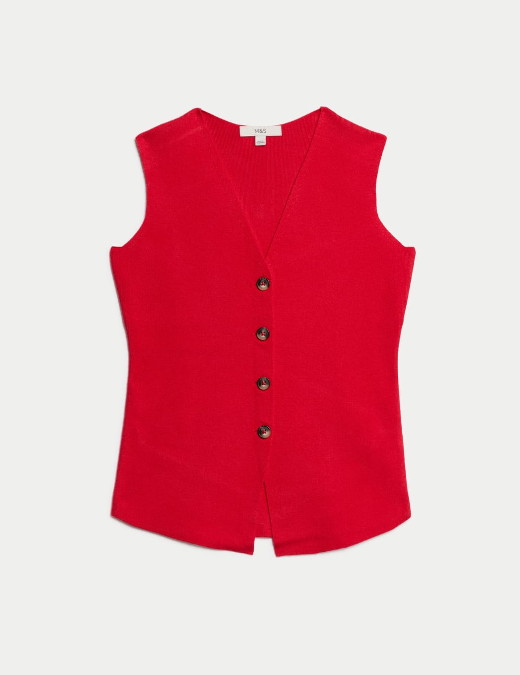 Soft Touch V-Neck Knitted Waistcoat 2 of 6