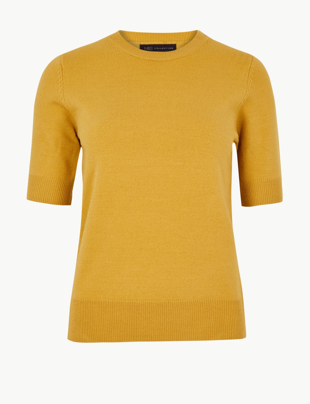 Textured Knitted Crew Neck Short Sleeve Top 2 of 4