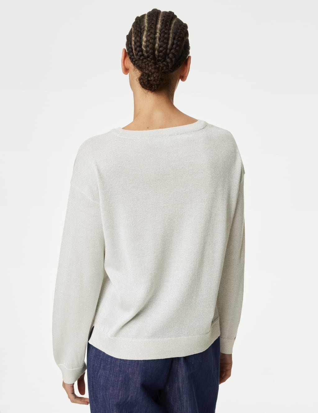 Marks and spencer ladies crew neck jumpers best sale
