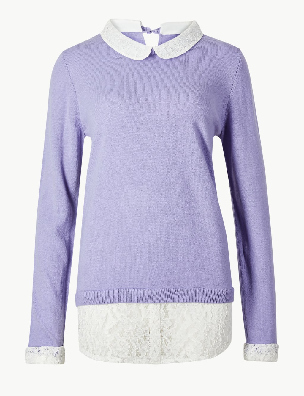 Lace Layered Peter Pan Collar Jumper 2 of 4