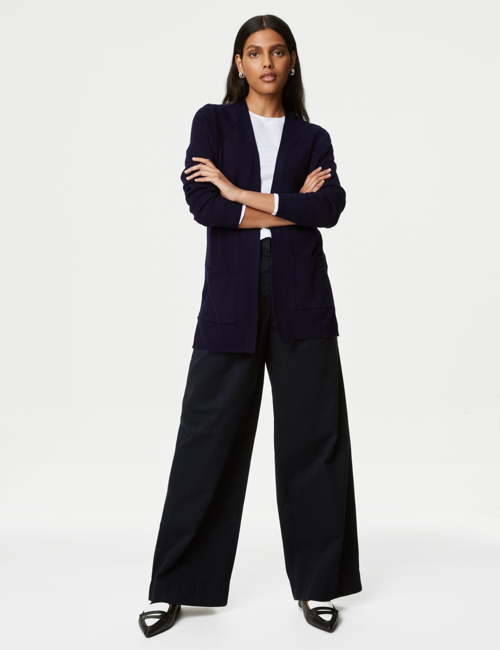Ribbed Edge to Edge Longline Cardigan 3 of 6