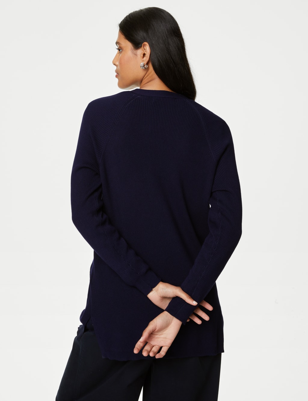 Ribbed Edge to Edge Longline Cardigan 5 of 6