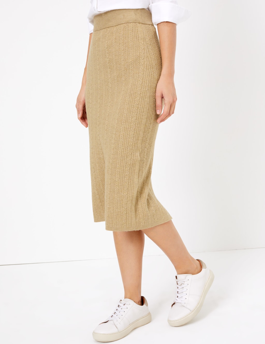 Sport knit midi skirt outlet