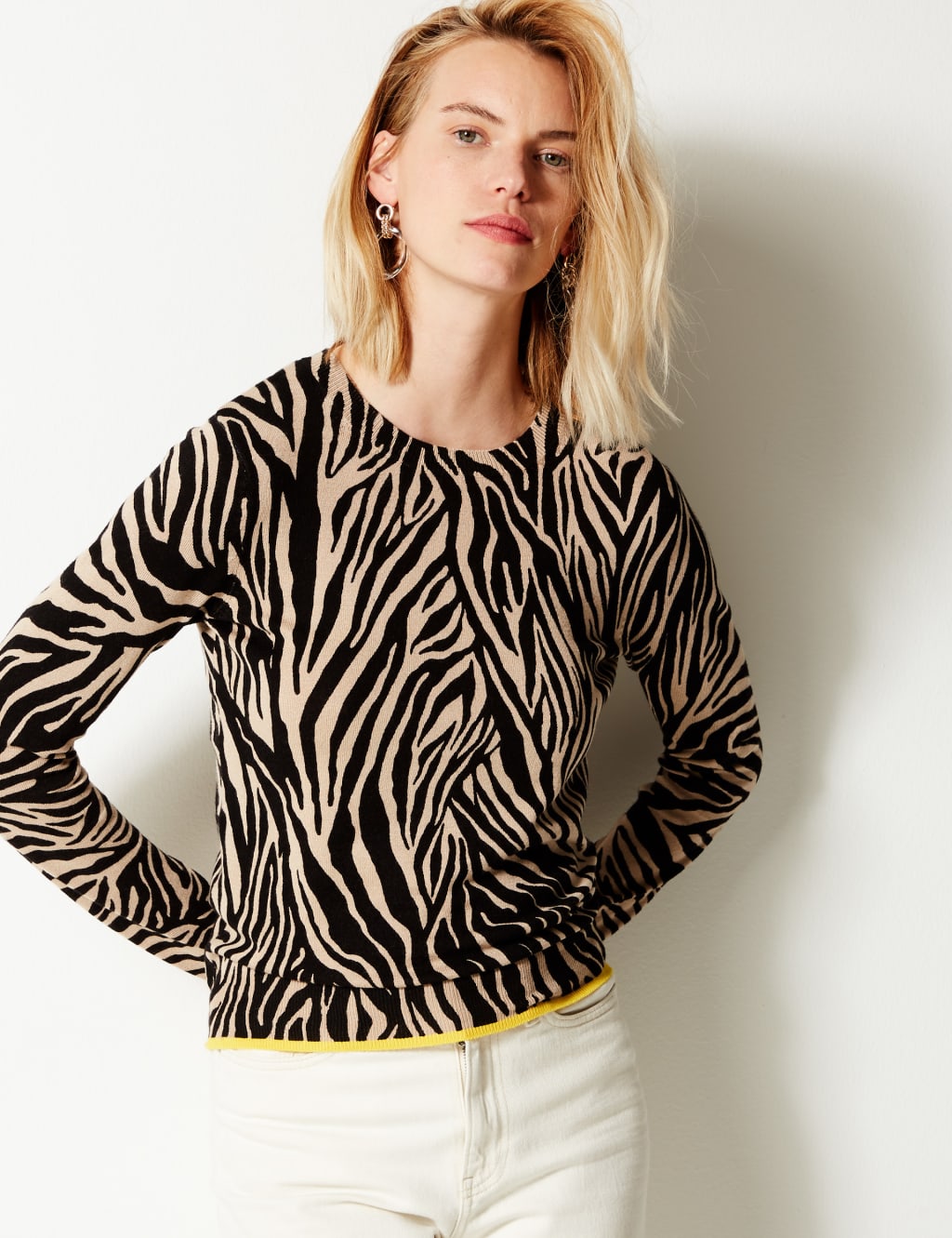 Leopard print jumper m&s shop
