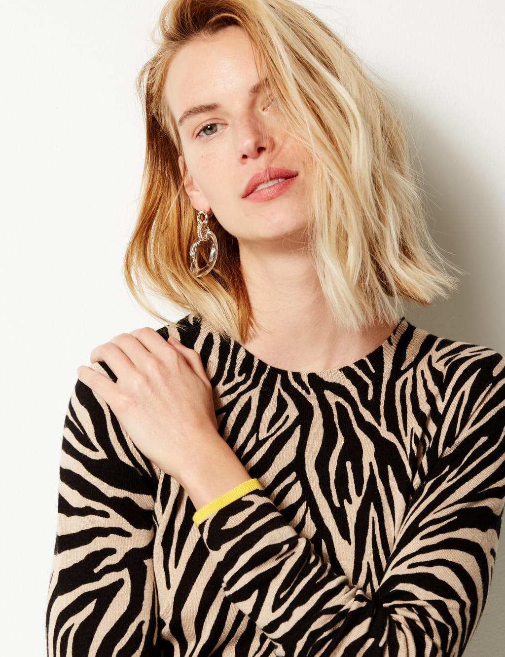 Animal Print Round Neck Jumper 3 of 4