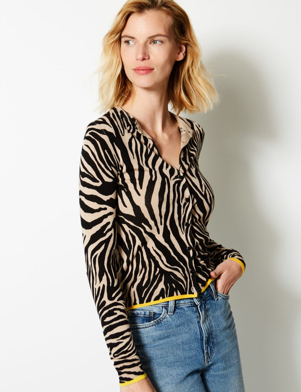M&s leopard cardigan store