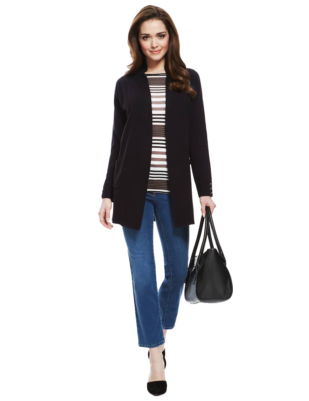 Cashmilon™ Open Front 2 Pockets Cardigan 5 of 9