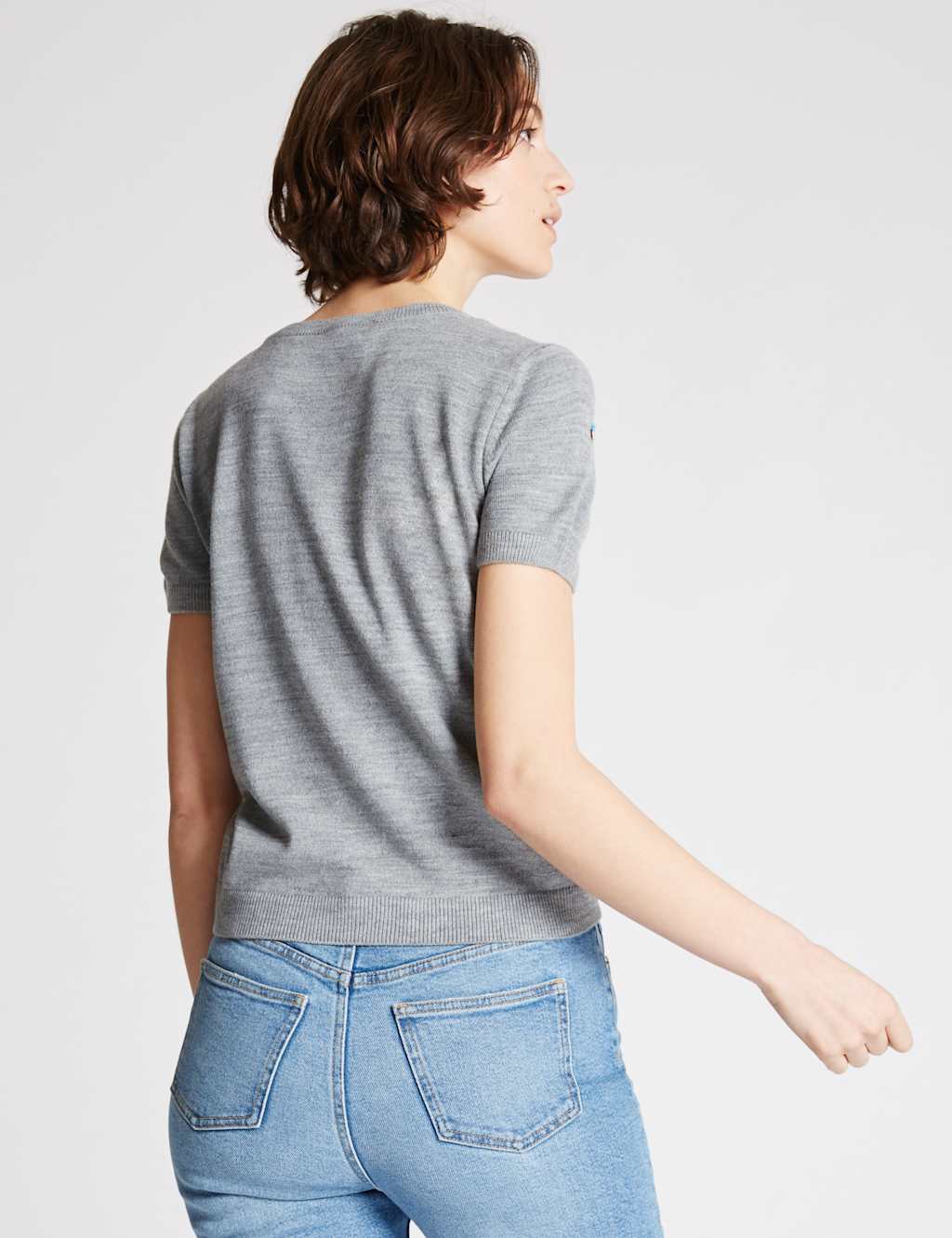 Embroidered Short Sleeve Jumper 3 of 4