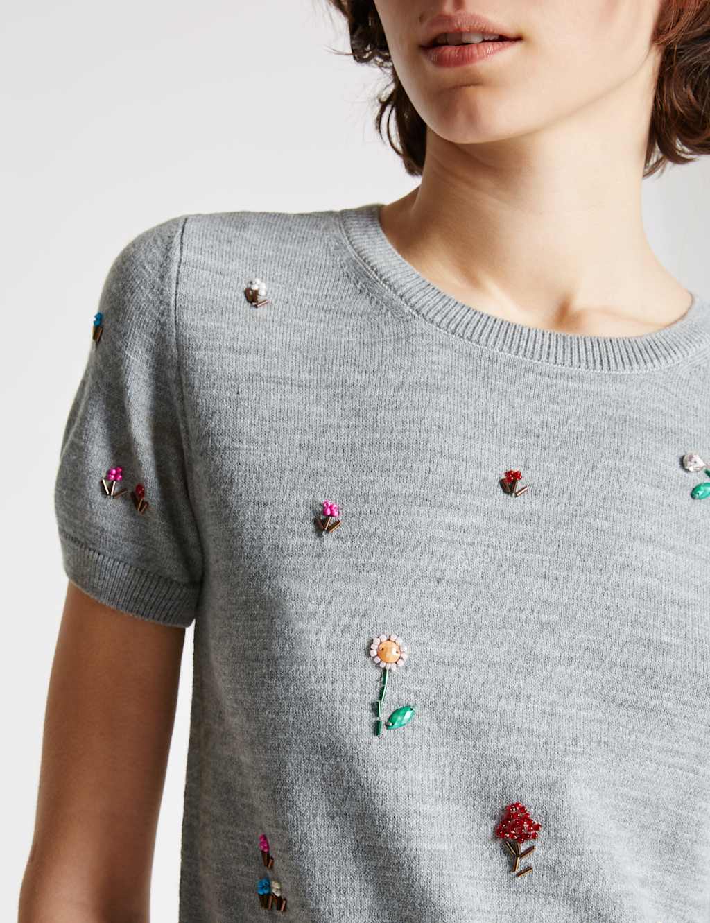 Embroidered Short Sleeve Jumper 4 of 4