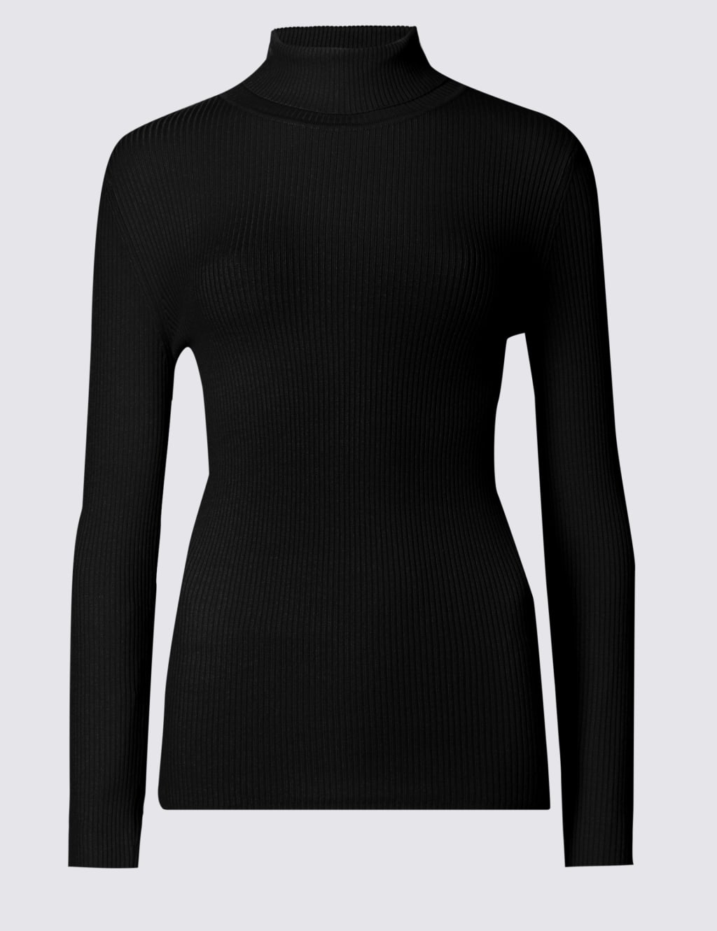 Womens ribbed roll neck jumper store