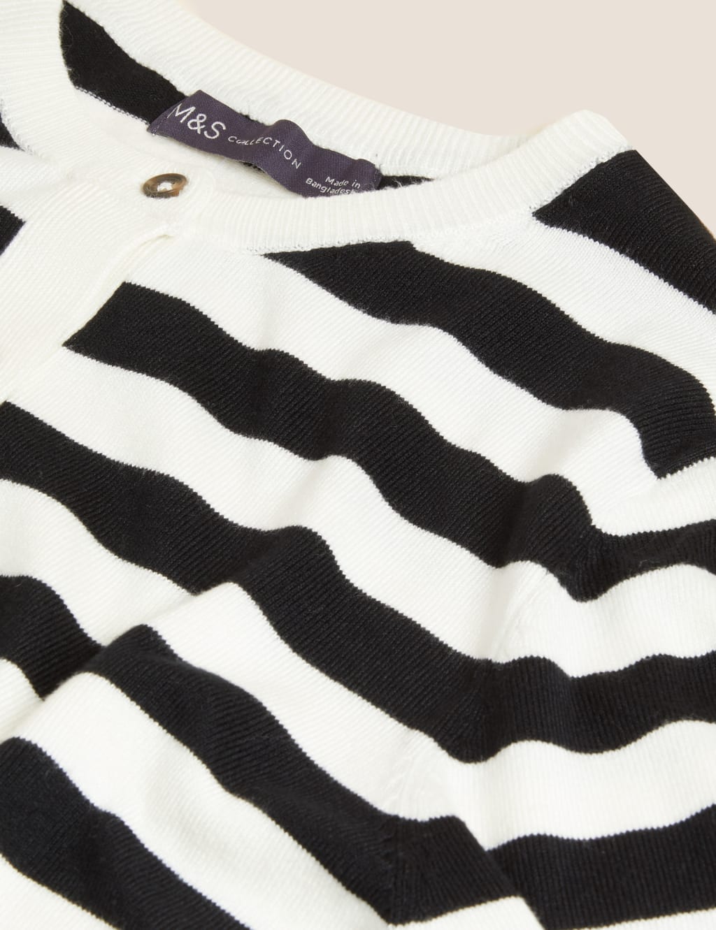 Striped Crew Neck Cardigan 6 of 6