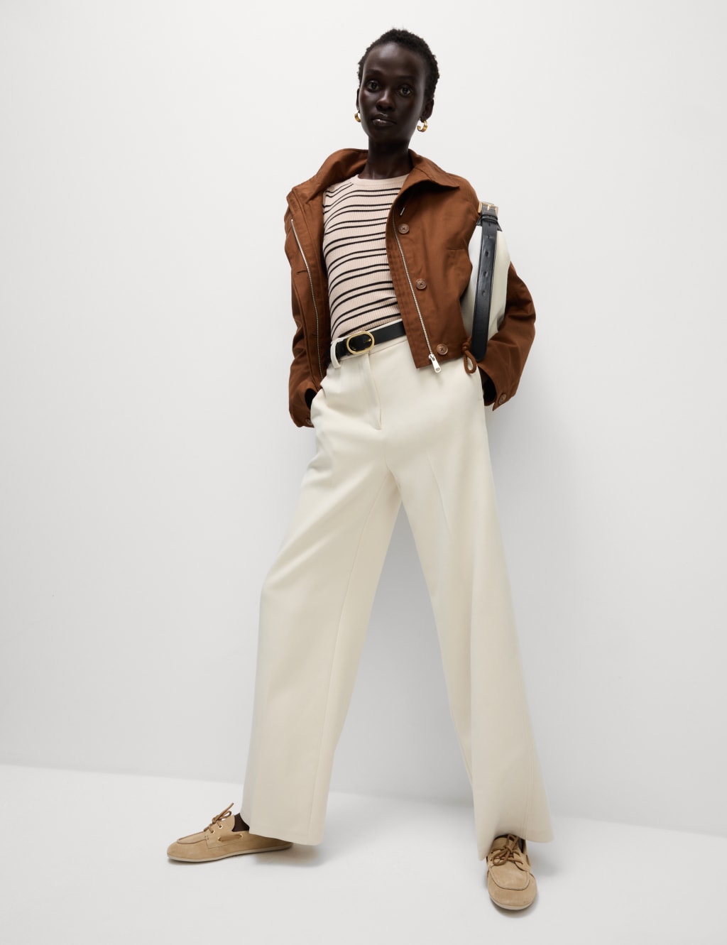 Striped Crew Neck Slim Fit Knitted Top 4 of 6