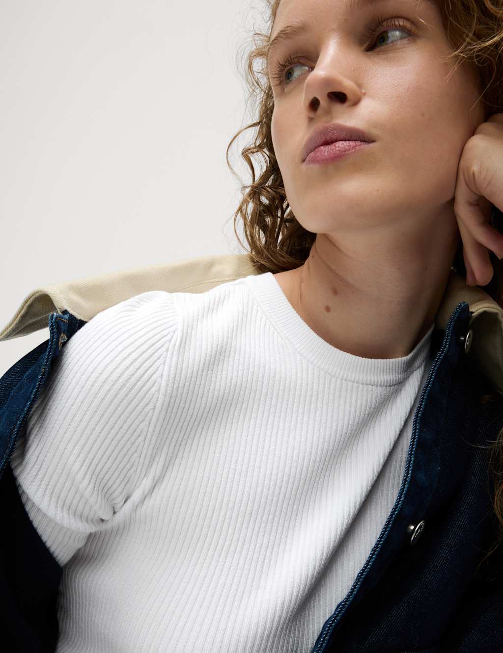 Ribbed Crew Neck Knitted Top 3 of 6