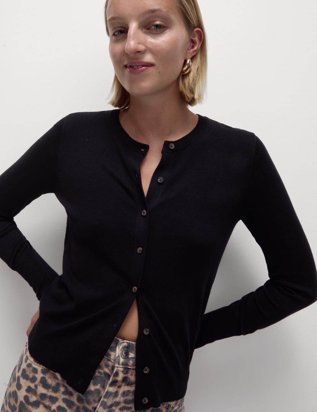 Button front sweatshirt cardigan store