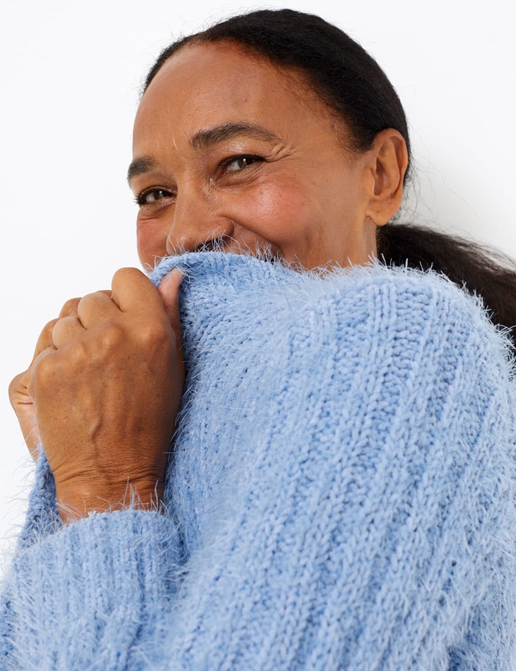 Blue chenille cardigan shop