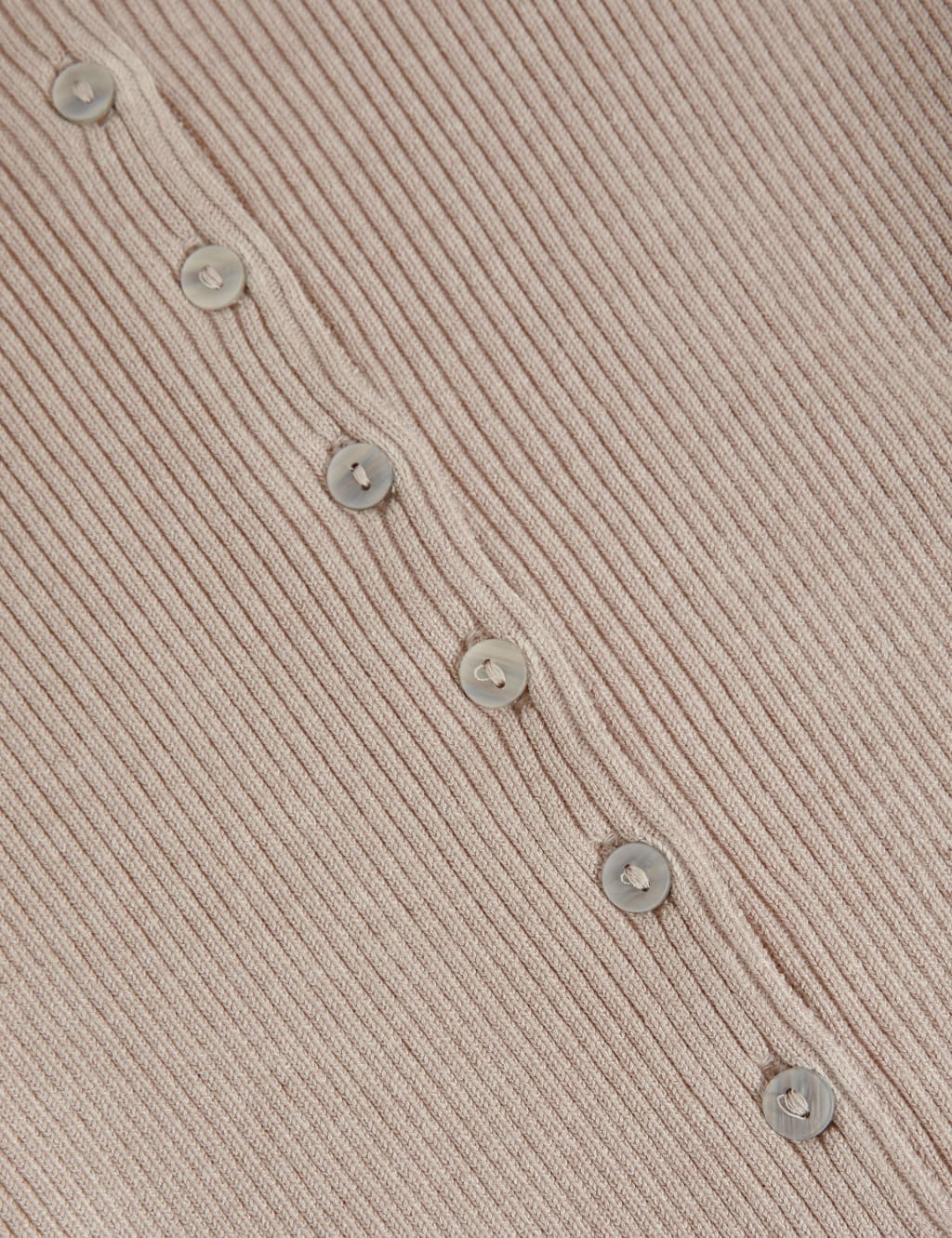 Ribbed Crew Neck Cardigan 7 of 7