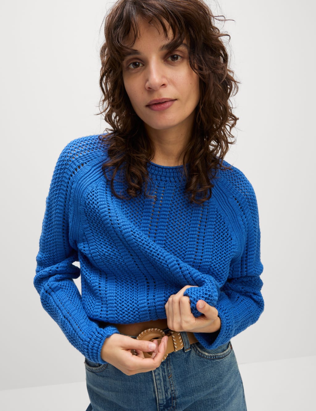 Cotton Rich Textured Relaxed Jumper 3 of 6