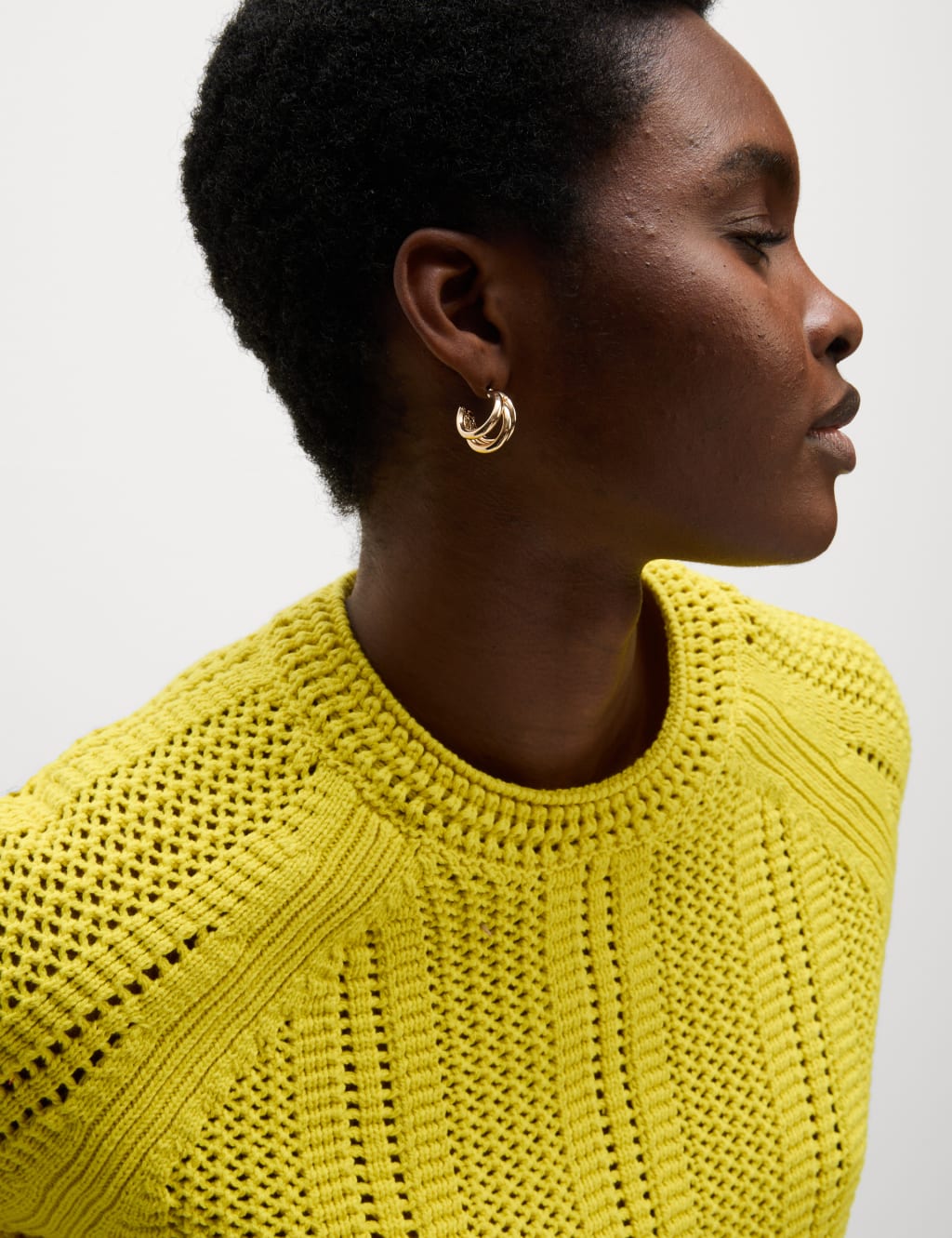 Cotton Rich Textured Relaxed Jumper 3 of 5