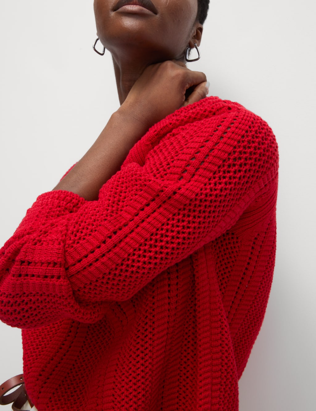 Cotton Rich Textured Relaxed Jumper 1 of 6