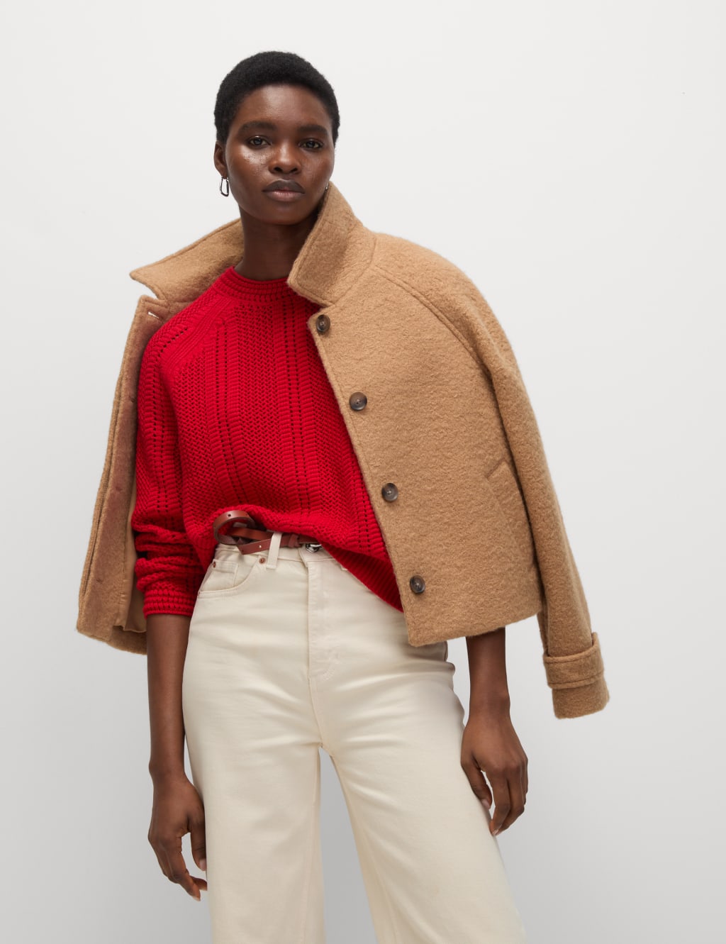 Cotton Rich Textured Relaxed Jumper 3 of 6