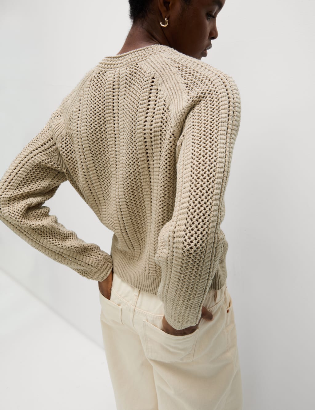 Cotton Rich Textured Relaxed Jumper 5 of 6