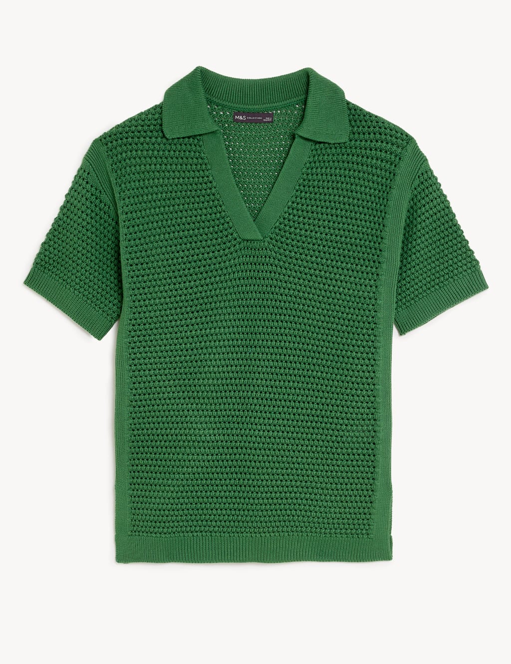 Pure Cotton Collared Knitted Top 2 of 6