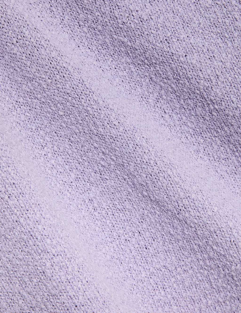 Cotton Rich Textured V-Neck Slub Jumper 6 of 6